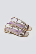 Σανδάλια με κόμπο και στρας MARIAMARE - Χρυσό - thefashionproject.gr - MARIAMARE