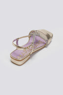 Σανδάλια με κόμπο και στρας MARIAMARE - Χρυσό - thefashionproject.gr - MARIAMARE