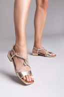 Σανδάλια με κόμπο και στρας MARIAMARE - Χρυσό - thefashionproject.gr - MARIAMARE