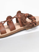 Σανδάλια με κορδόνια Iris Sandals - Καφέ - thefashionproject.gr - IRIS