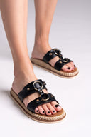 Σανδάλια με κρίκους ERYNN - Μαύρο - thefashionproject.gr - ERYNN