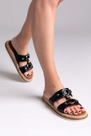 Σανδάλια με κρίκους ERYNN - Μαύρο - thefashionproject.gr - ERYNN