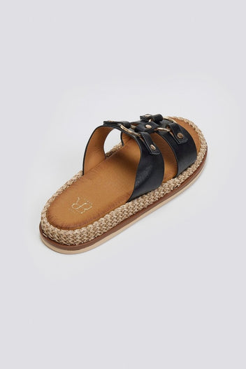 Σανδάλια με κρίκους ERYNN - Μαύρο - thefashionproject.gr - ERYNN
