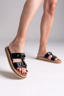 Σανδάλια με κρίκους ERYNN - Μαύρο - thefashionproject.gr - ERYNN