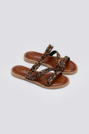 Σανδάλια με λεπτά λουράκια Estil - Leopard - thefashionproject.gr - Estil