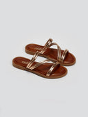 Σανδάλια με λεπτά λουράκια Estil - Χαλκός - thefashionproject.gr - Estil