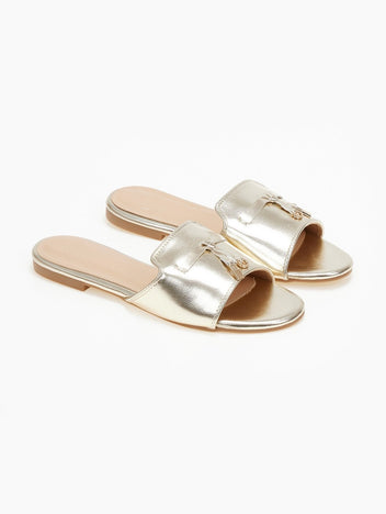 Σανδάλια με μεταλλικά charms ERYNN - Χρυσό - thefashionproject.gr - ERYNN