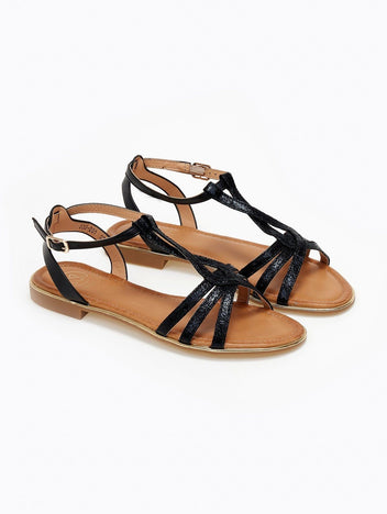 Σανδάλια με μπαρέτα - Μαύρο - thefashionproject.gr - ERYNN