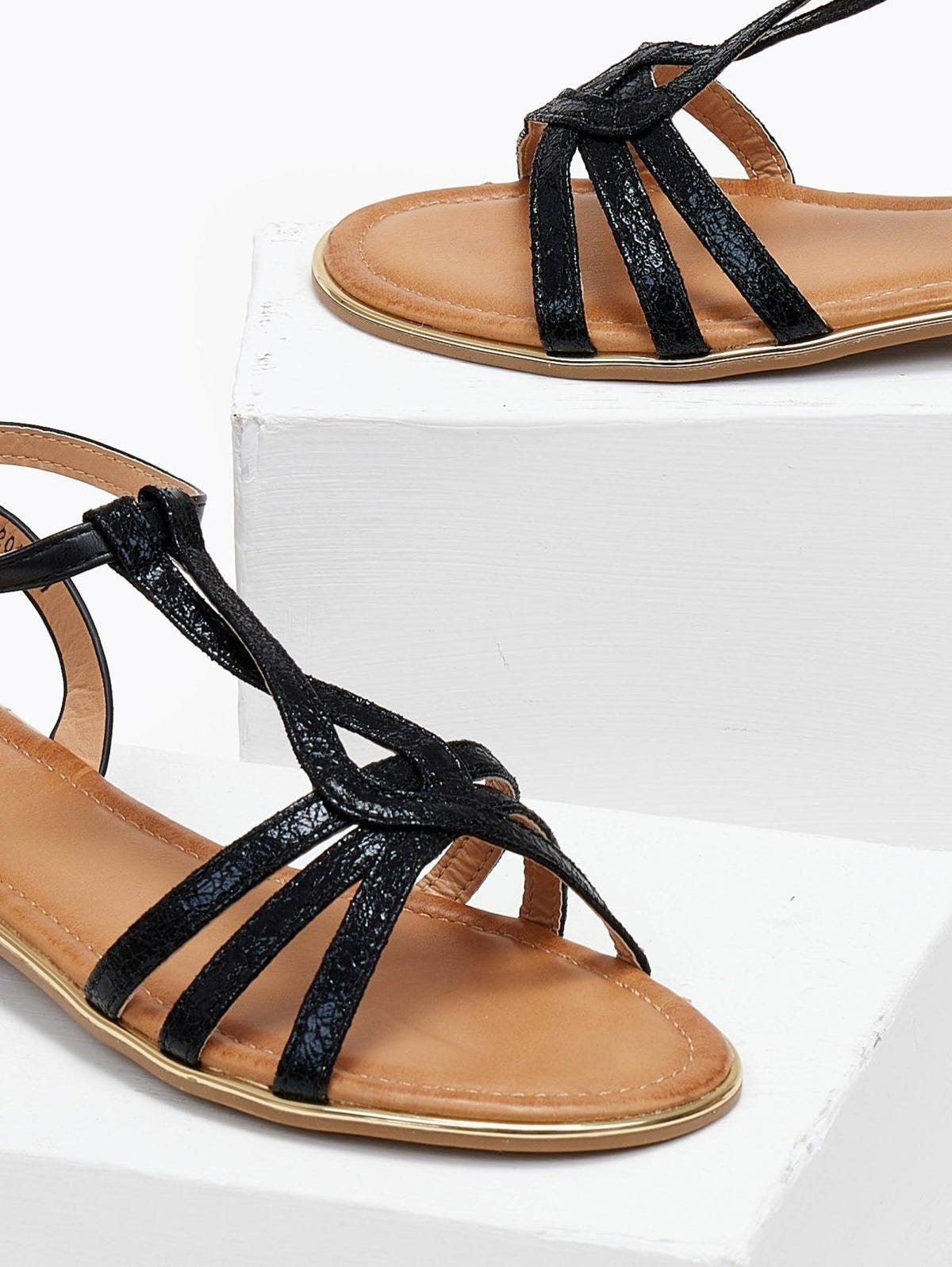 Σανδάλια με μπαρέτα - Μαύρο - thefashionproject.gr - ERYNN