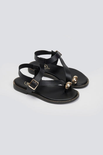 Σανδάλια με μπαρέτα Tfp - Μαύρο - thefashionproject.gr - TFP