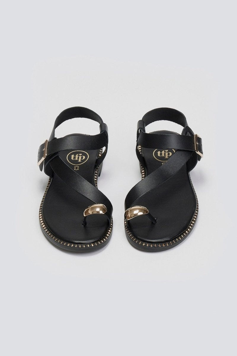 Σανδάλια με μπαρέτα Tfp - Μαύρο - thefashionproject.gr - TFP
