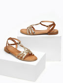 Σανδάλια με μπαρέτα - Χρυσό - thefashionproject.gr - ERYNN