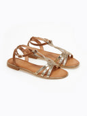 Σανδάλια με μπαρέτα - Χρυσό - thefashionproject.gr - ERYNN