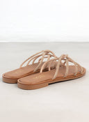 Σανδάλια με περαστά στρας λουράκια Εstil