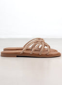 Σανδάλια με περαστά στρας λουράκια Εstil