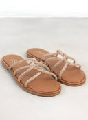 Σανδάλια με περαστά στρας λουράκια Εstil