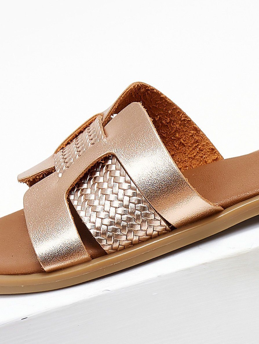 Σανδάλια με περαστή φάσα Estil - Χαλκός - thefashionproject.gr - Estil