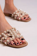 Σανδάλια με πέρλες ERYNN - Τάουπε - thefashionproject.gr - ERYNN