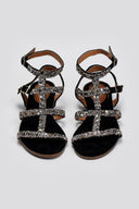 Σανδάλια με πέτρες ERYNN - Μαύρο - thefashionproject.gr - ERYNN