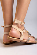 Σανδάλια με πέτρες ERYNN - Μπεζ - thefashionproject.gr - ERYNN