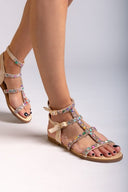 Σανδάλια με πέτρες ERYNN - Μπεζ - thefashionproject.gr - ERYNN