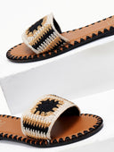 Σανδάλια με πλεκτή φάσα ERYNN - Μαύρο - thefashionproject.gr - ERYNN