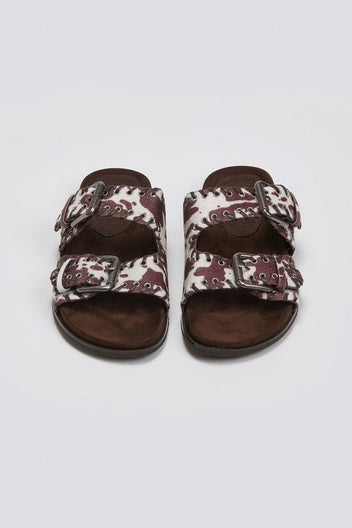 Σανδάλια με print Corina - Καφέ - thefashionproject.gr - CORINA