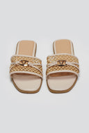 Σανδάλια με ψάθα ERYNN - Μπεζ - thefashionproject.gr - ERYNN