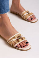 Σανδάλια με ψάθα ERYNN - Μπεζ - thefashionproject.gr - ERYNN