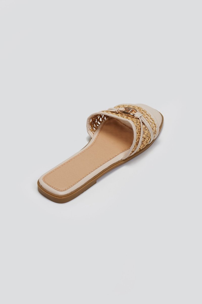 Σανδάλια με ψάθα ERYNN - Μπεζ - thefashionproject.gr - ERYNN