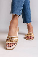Σανδάλια με ψάθα ERYNN - Μπεζ - thefashionproject.gr - ERYNN