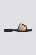 Σανδάλια με ψάθα Ragazza 1015 - Μαύρο - thefashionproject.gr - RAGAZZA