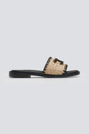 Σανδάλια με ψάθα Ragazza 1015 - Μαύρο - thefashionproject.gr - RAGAZZA