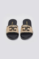 Σανδάλια με ψάθα Ragazza 1015 - Μαύρο - thefashionproject.gr - RAGAZZA