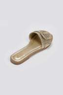 Σανδάλια με ψάθινη φάσα Xti 143861 - Χρυσό - thefashionproject.gr - Xti Footwear