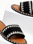 Σανδάλια με ραφές στη φάσα ERYNN - Μαύρο - thefashionproject.gr - ERYNN