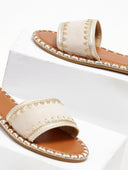 Σανδάλια με ραφές στη φάσα ERYNN - Μπεζ - thefashionproject.gr - ERYNN