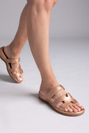 Σανδάλια με sporty σόλα και velcro - Χαλκός - thefashionproject.gr - La Coquette