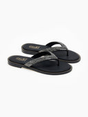 Σανδάλια με στρας Estil - Μαύρο - thefashionproject.gr - Estil