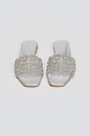 Σανδάλια με στρας φάσα Iris sandals - Ασημί - thefashionproject.gr - IRIS