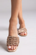 Σανδάλια με στρας φάσα Iris sandals - Χαλκός - thefashionproject.gr - IRIS