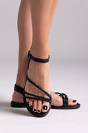 Σανδάλια με στρας και μπαρέτα Estil - Μαύρο - thefashionproject.gr - Estil