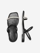 Σανδάλια με στρας ONLY 15319582 - Μαύρο - thefashionproject.gr - ONLY