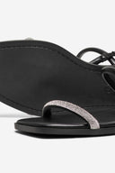 Σανδάλια με στρας ONLY 15319582 - Μαύρο - thefashionproject.gr - ONLY
