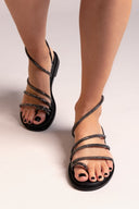 Σανδάλια με στρας Ragazza 01122 - Μαύρο - thefashionproject.gr - RAGAZZA