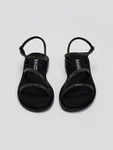 Σανδάλια με στρας Ragazza 01128 - Μαύρο - thefashionproject.gr - RAGAZZA