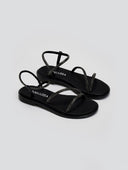 Σανδάλια με στρας Ragazza 01128 - Μαύρο - thefashionproject.gr - RAGAZZA