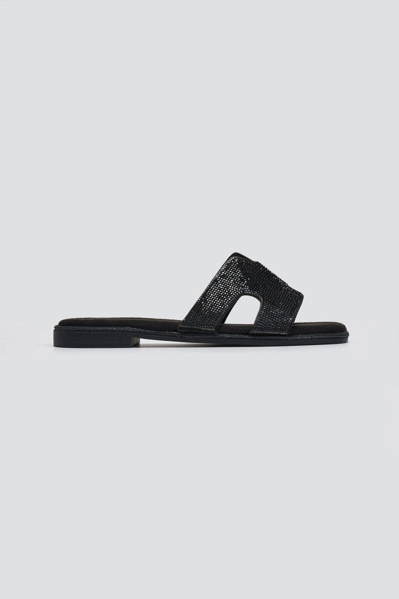 Σανδάλια με στρας Xti 142857 - Μαύρο - thefashionproject.gr - Xti Footwear