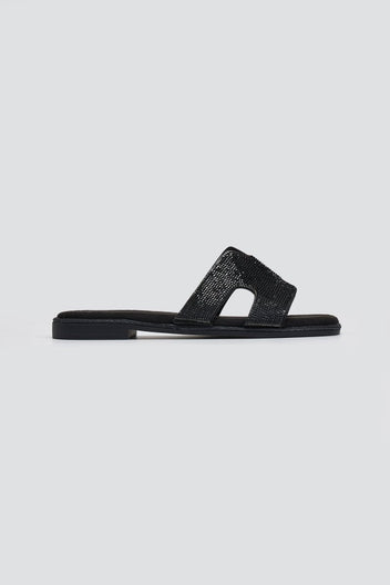 Σανδάλια με στρας Xti 142857 - Μαύρο - thefashionproject.gr - Xti Footwear