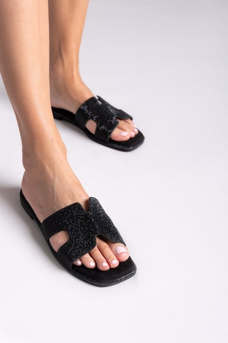 Σανδάλια με στρας Xti 142857 - Μαύρο - thefashionproject.gr - Xti Footwear